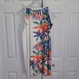 Tropical Print Mini Dress